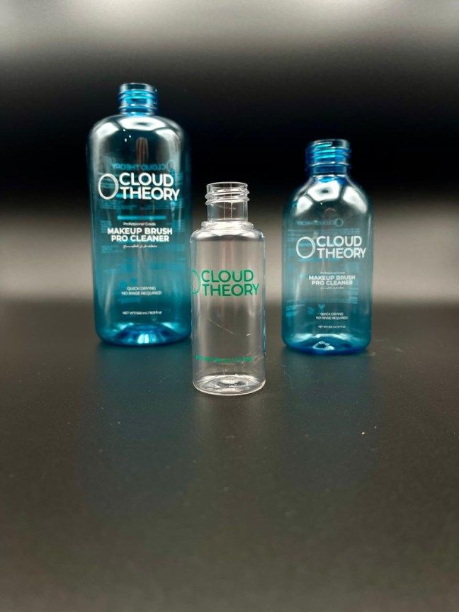 Cloud Theory make-up brush cleaner bottles