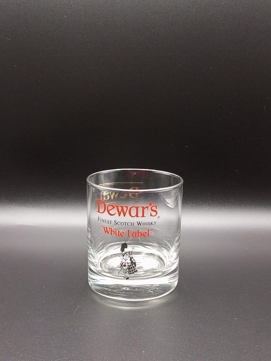 Dewar's White Label whisky tumbler